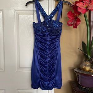 Royal blue Love size 7 elegant dress